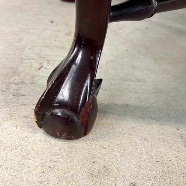 Wood Vintage Two Seat Chippendale.Settee For Sale - Image 7 of 12