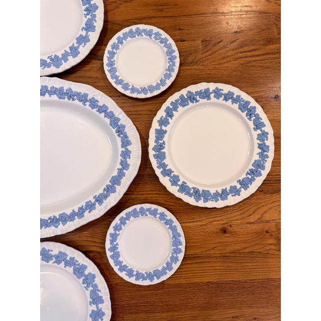 Ceramic Wedgwood Queens Ware China- Instant Plate Wall- Plate Arrangement- Set of 9 For Sale - Image 7 of 10