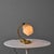 1950s Sculptural Glass and Brass Table Lamp in the Manner of Paavo Tynell for Valinte Oy For Sale In Los Angeles - Image 6 of 18