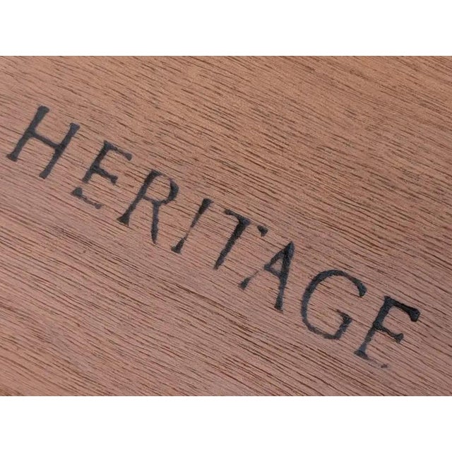 Mid Century Modern Round Walnut Coffee Table by Heritage, C1960s For Sale - Image 13 of 13