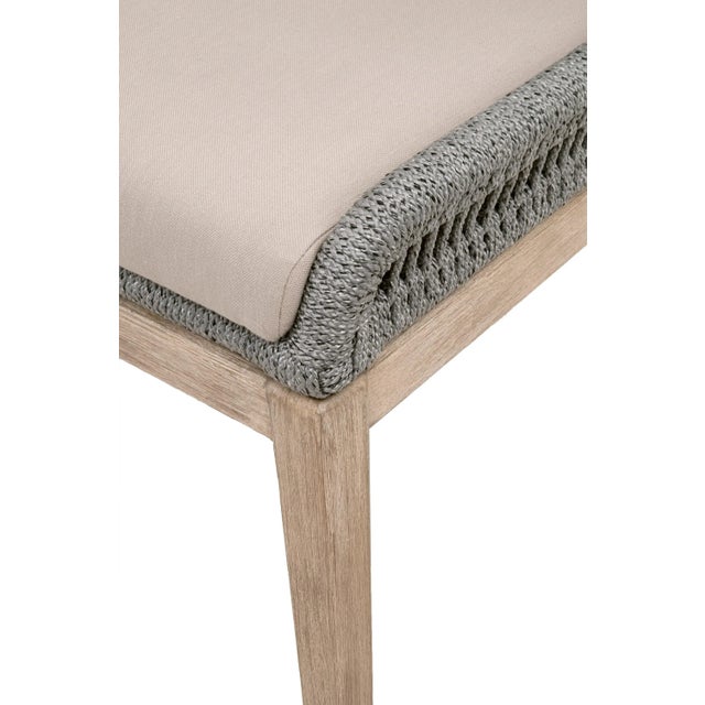 2020s Loom Dining Chairs, Grey Mahogany & Platinum Rope, Set of 2 For Sale - Image 5 of 10