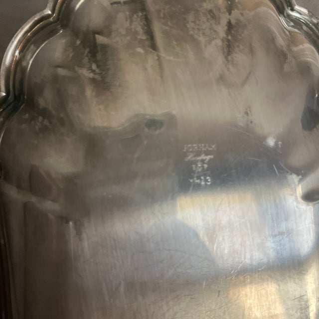 1990s 1990s Small Vintage Silver Plated Plate For Sale - Image 5 of 6