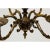 Vintage 1970s Cast Bronze Six-Arm Chandelier For Sale In New York - Image 6 of 8