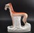 Ceramic Victorian Porcelain Staffordshire Greyhounds with Hares, England, 1850, Set of 2 For Sale - Image 7 of 16