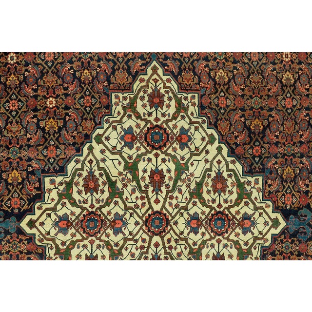 Persian Zabihi Collection Palace Size Antique Persian Bidjar Rug For Sale - Image 3 of 9