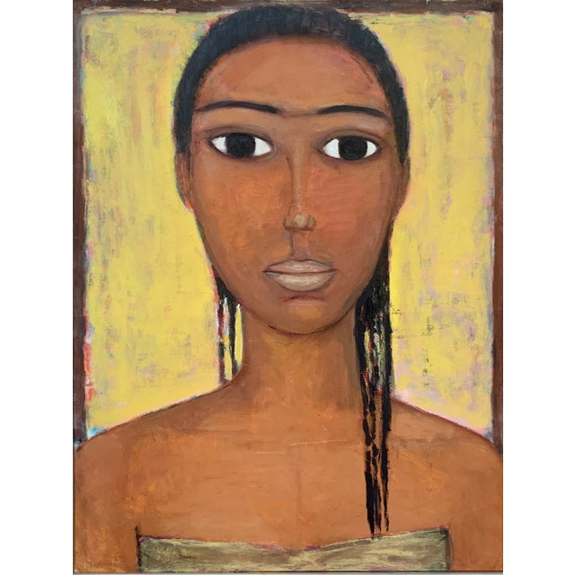 Marlena Nizio, Portrait of Kenyan Woman, Oil on Canvas, 2007 For Sale