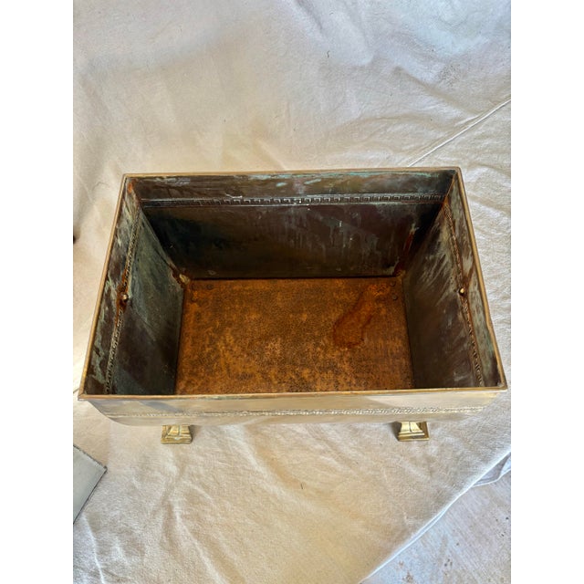 Late 19th Century English Brass Fireplace Box For Sale - Image 10 of 12