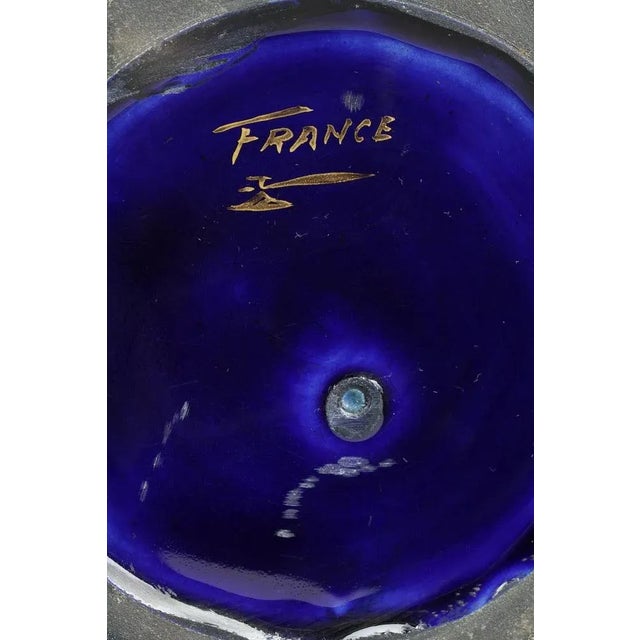 Blue Porcelain Vases from Tours, 1900s, Set of 2 For Sale - Image 10 of 13