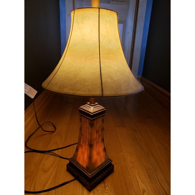 Uttermost 1980s Uttermost Table Lamp Night Light Vintage Coastal Boho Chic Hollywood Regency For Sale - Image 4 of 7