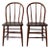 Vintage Windsor Bow Back Dining Chairs by Square Brand Pair For Sale