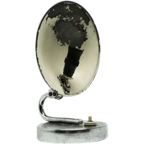 Chrome-Plated Metal Table Lamp by J. Hurka for Napako, Czechoslovakia, 1950s