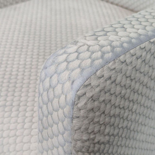 Holly Hunt Modern Darder Wingback Lounge Chair in “Black Magic” Upholstery For Sale In San Francisco - Image 6 of 9