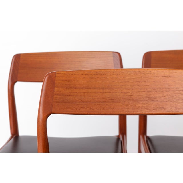 Mid-Century Modern Danish Teak Dining Chairs by Scantic Møbelværk, 1960s, Set of 4 For Sale - Image 6 of 11