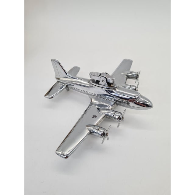 An original collector's lighter made in Japan in the form of a stylized passenger plane. The design, characteristic of the...