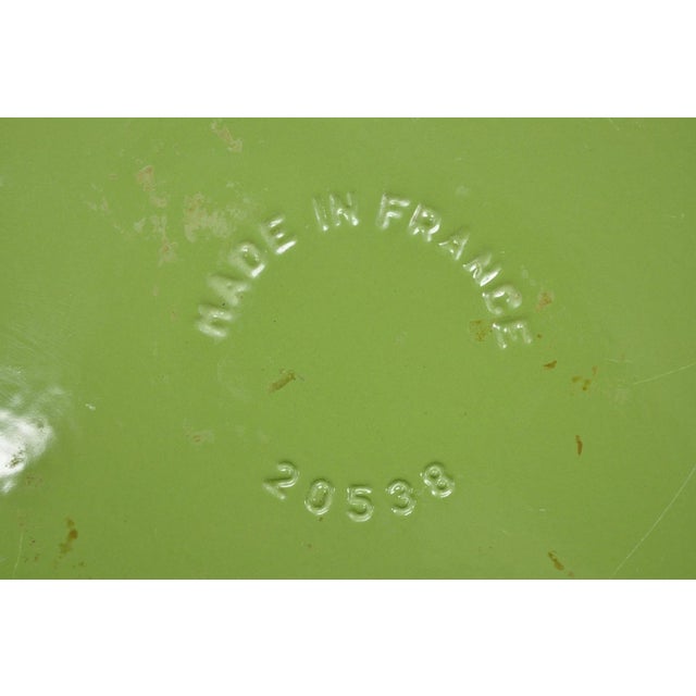 Vintage Cast Iron Dutch Oven Made in France 20538 Green Casserole Pot W/ Lid For Sale - Image 12 of 15