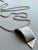 Postmodern Sterling Silver 925 Minimalist Pendant on Long Necklace, 2 Pieces For Sale - Image 11 of 16