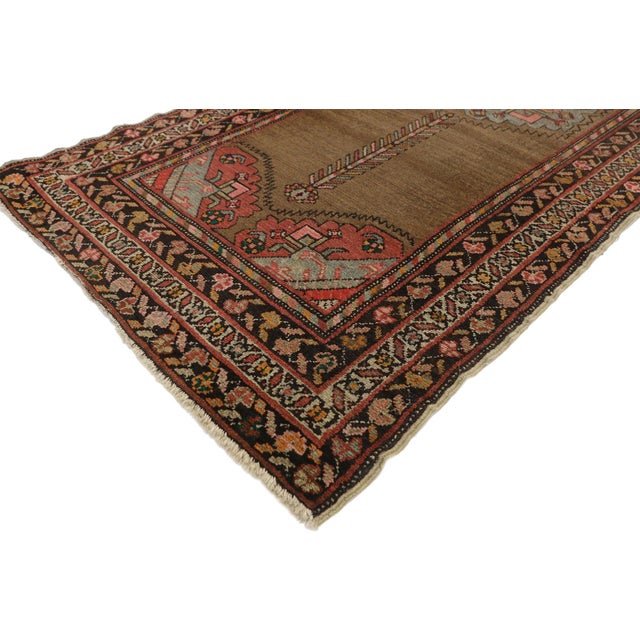 77305 Antique Persian Malayer Rug, 03'02 x 12'11. The Ancestral Amulet: An Antique Persian Malayer Masterpiece of Nomadic...