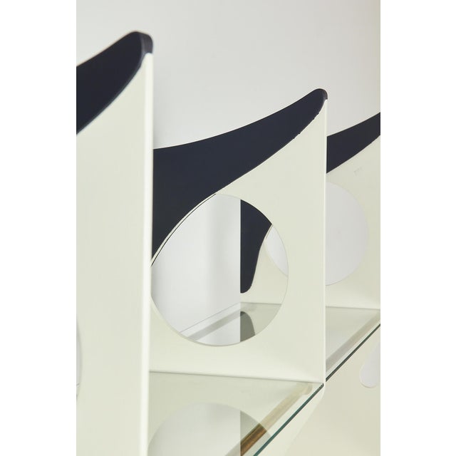 Gabetti Bookcase and Wooden Brass Island, 1970s For Sale - Image 10 of 18