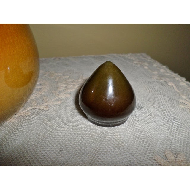 Chocolate Rare Antique Rookwood Pottery Signed Frederick Rothenbush Corn Design Jug For Sale - Image 8 of 11