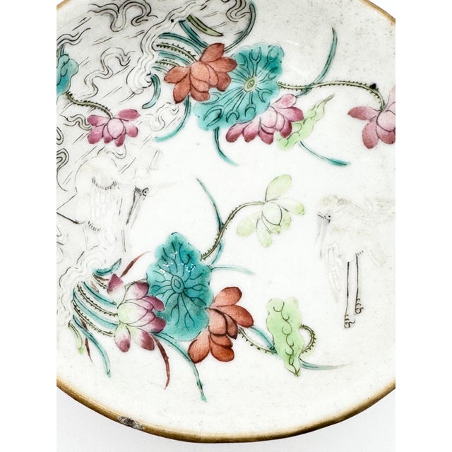 Late 19th Century Antique Chinese Nyonya Porcelain Offering Bowl For Sale - Image 5 of 8
