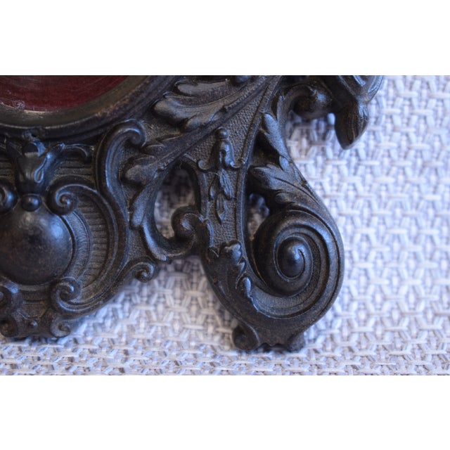 Antique Victorian French Black Photo Frame For Sale - Image 9 of 17