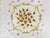 Mid 20th Century Vintage Italian Porcelain Cake Pastry Display Pedestal Stand Seashell Scalloped Edge and Hand-Painted Strawberries Made in Italy For Sale - Image 5 of 12