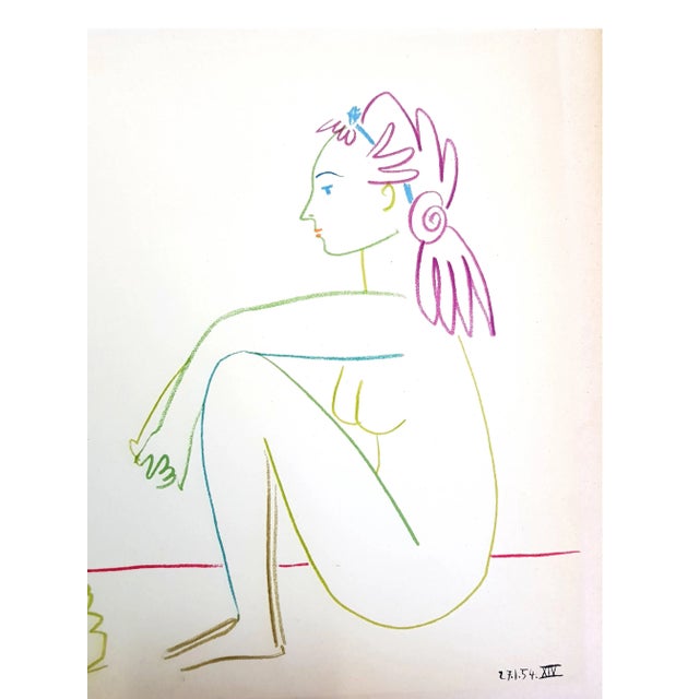 after Pablo Picasso - The Human Comedy - Lithograph Signed and dated in the plate Dimensions: 32 x 24 cm This artwork is a...