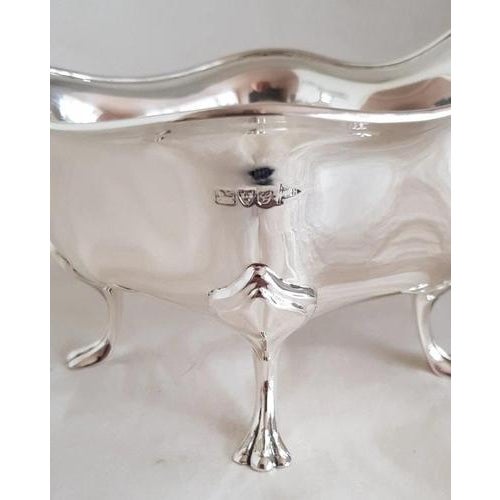 Antique Edwardian Sterling Silver Sauce Boat from Walker & Hall, 1907 For Sale - Image 17 of 18