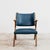 Vintage Lounge Chair in Wood and Blue Skai from Dal Vera, 1950s For Sale - Image 15 of 16
