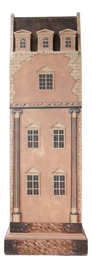 20th Century Maitland-Smith Dollhouse Georgian Townhouse Cabinet/Bar
