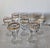 Libbey Glass Co. Vintage Libbey 22k Gold Leaf Stemware Set, 3 Sizes- 24 Pieces For Sale - Image 4 of 8