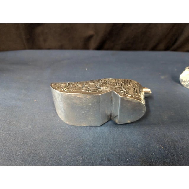 Early 20th Century Dutch Silver (830) Lot of 3 (Large Shoe, Boat, and a Pair) For Sale In New York - Image 6 of 6