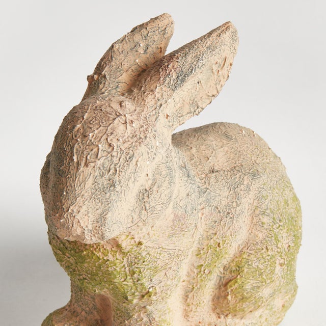 Farmhouse Weathered Garden Rabbit Small For Sale - Image 3 of 4