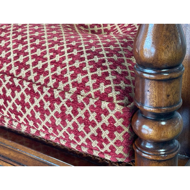 Brown Late 20th Century Regency Mahogany and Cane Bergere Armchair, Theodore Alexander Althorp Living History, For Sale - Image 8 of 13