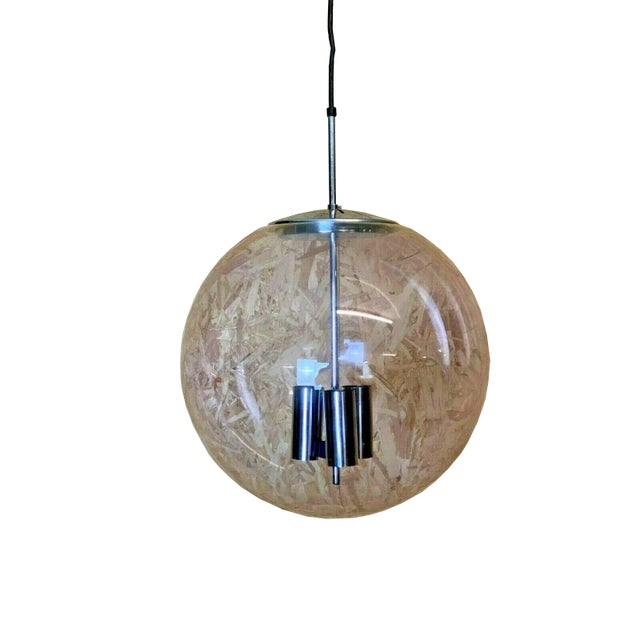 Large Globe Ceiling Lamp, 1960s For Sale