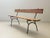 Garden Bench with Delicate Cast Iron Frame and Wooden Slats, 1950s For Sale - Image 5 of 16