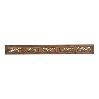 From the Silk Road, Antique Carved Wall Panel For Sale