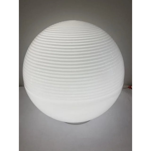 Large Murano Glass Sphere Leucos Lamp from Fontana Arte, 1970s For Sale - Image 4 of 6