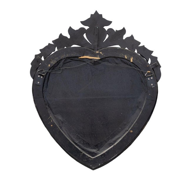 Venetian Heart Form Marginal Framed Mirror For Sale In New York - Image 6 of 6