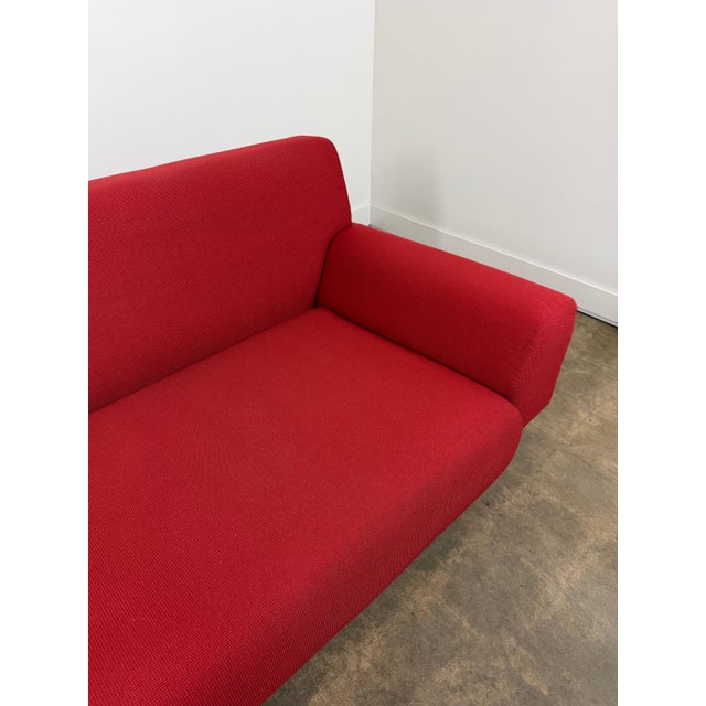 An architectural lounge sofa designed by Cini Boeri for Knoll, exemplifying her human-centered approach to modern seating....