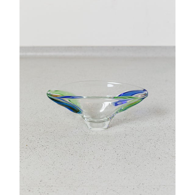 Bohemia Glass Bowl by Frantisek Zemek, in Flawless conditions. Designed 1970 to 1979 This piece is attributed to the...