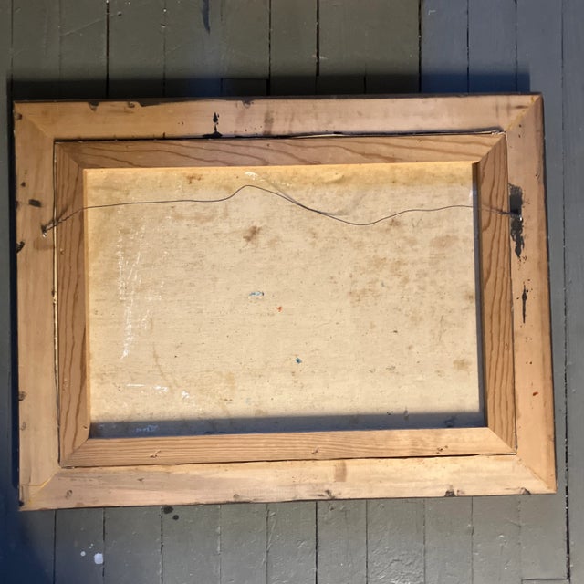 1950’s Original Impressionist Italian Venice Large Waterfront Painting Signed For Sale In Philadelphia - Image 6 of 7