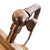 A lovely little desk lamp, made in France in the 1930s from brass. We've had it rewired for the UK using black rope...