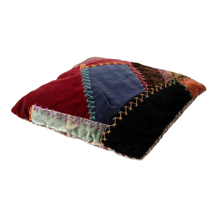 Antique Crazy Quilt Throw Pillow Chairish