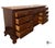 Vintage Jamestown Sterling Chippendale Style Mahogany Triple Dresser & Mirror For Sale - Image 9 of 12