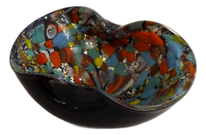 Confetti Ashtray in Blown Murano Glass, 1950s