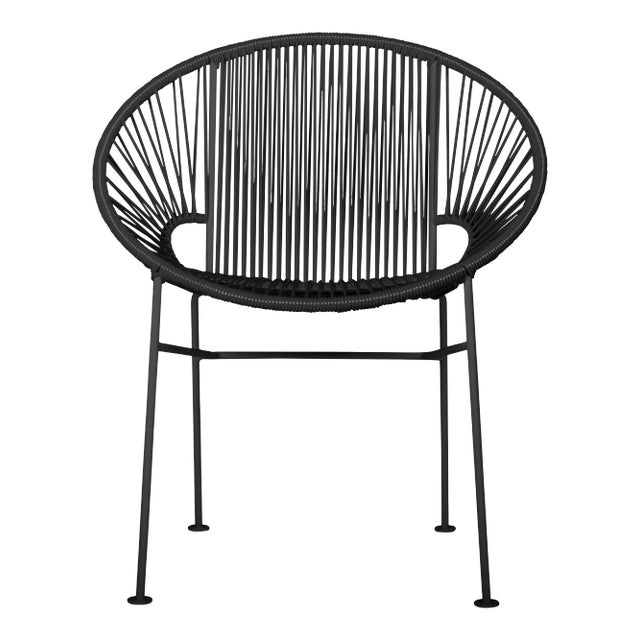 Black on Black Concha Chair For Sale