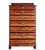 Flame Mahogany Tall Chest of Drawers, 1870s For Sale - Image 6 of 10