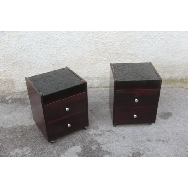 Italian Rosewood Nightstands by Carlo de Carli, 1960s, Set of 2 For Sale - Image 12 of 15