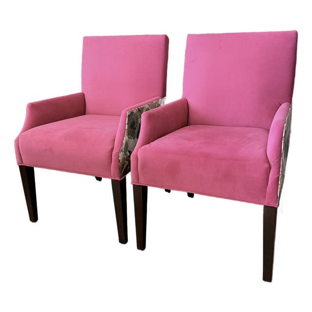 Pair Ethan Allen Clinton Arm Chairs For Sale